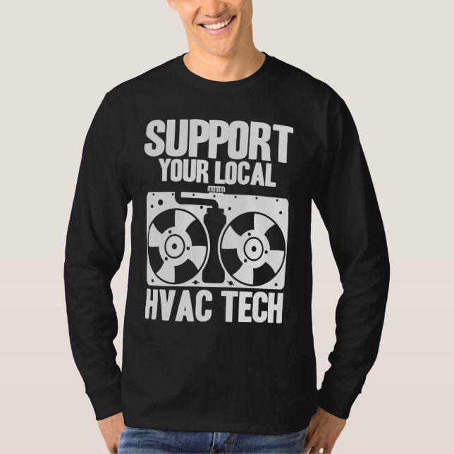 HLK-Techniker HLK-Technik-Support Ihr lokaler HLK- T-Shirt (Vorderseite)