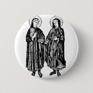 Hll. Kosmas und Damian Schutzpatrone des Gesundhei Button
