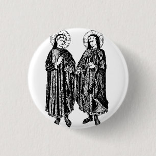 Hll. Kosmas und Damian Schutzpatrone des Gesundhei Button