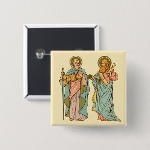 Hll. Paulus und Petrus, Apostel (RLS 13 & 14) Button