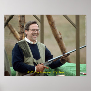 HM König Konstantine II. von Griechenland Poster