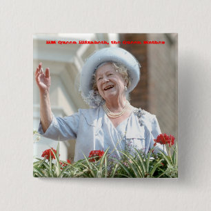 HM Königin Elisabeth, Königin Mutter 1990 Button