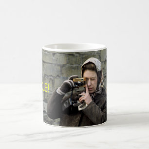 HM Königin Elizabeth Camera Lächeln! Kaffeetasse