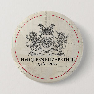 HM Königin Elizabeth II 1926-2022 Button