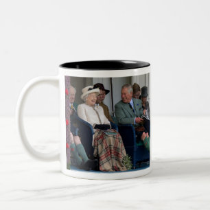 HM Königin Elizabeth II. und Prinz HRH Charles 201 Zweifarbige Tasse
