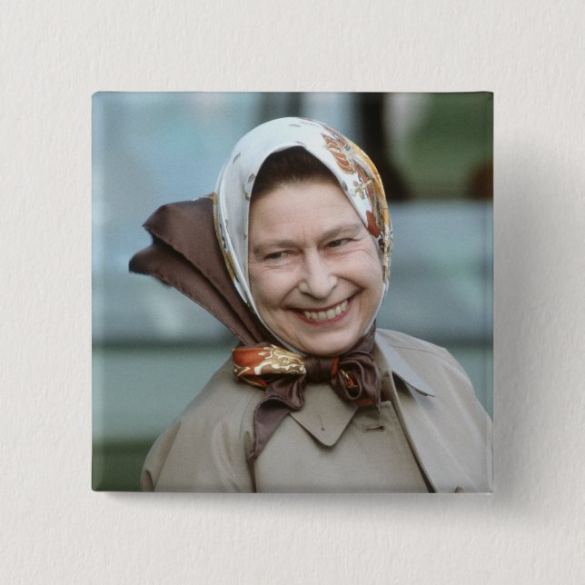 HM Königin Elizabeth II-Windsor 1983 Button (Vorderseite)
