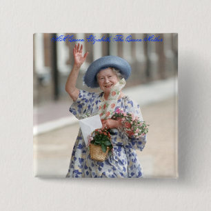HM Königin Elizabeth The Queen-Mother 1988 Button