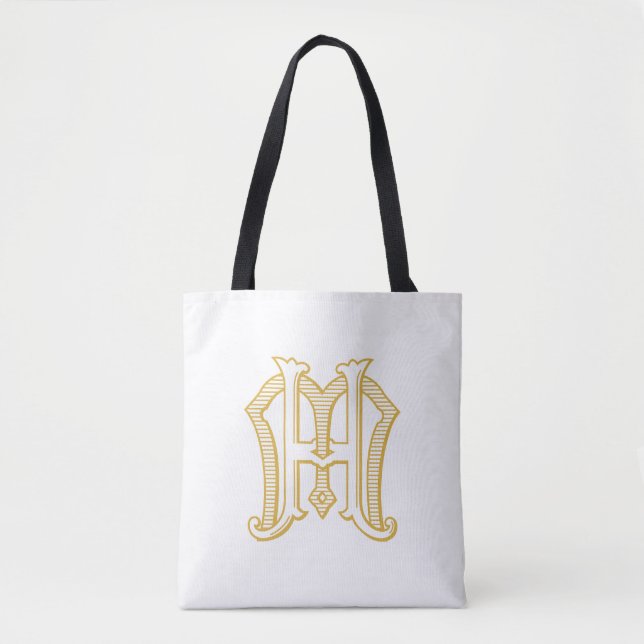 HM Monogramm oder MH Monogramm Totbeutel (Vorderseite)