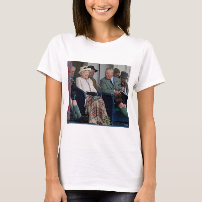 HM Queen Elizabeth II and HRH Prince Charles 2014 T-Shirt (Vorderseite)