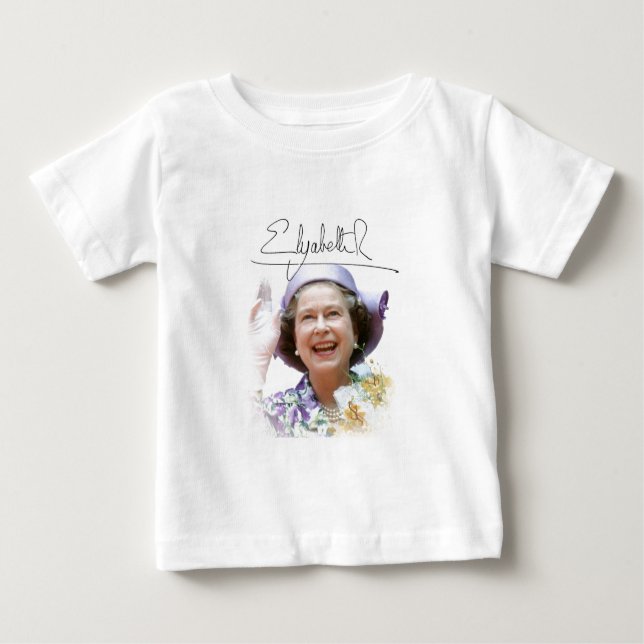 HM Queen Elizabeth II Baby T-shirt (Vorderseite)