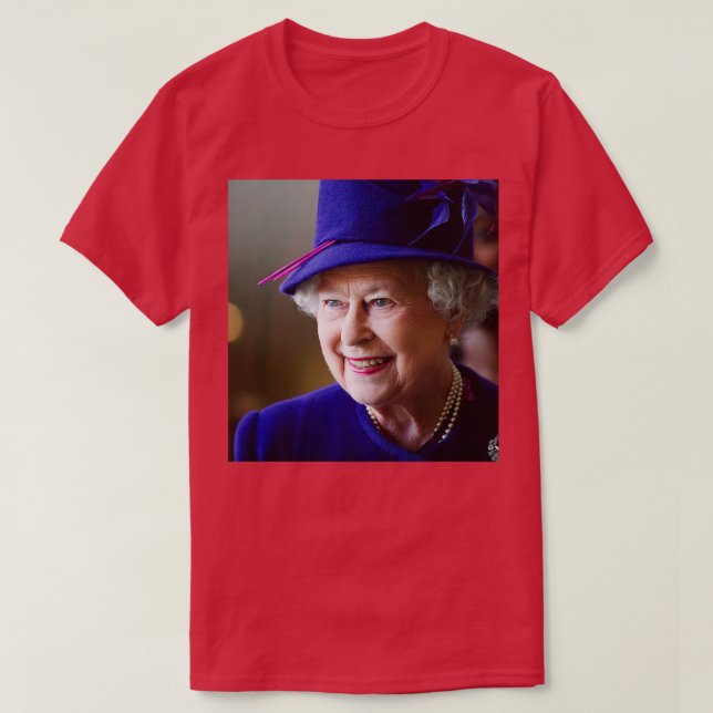 HM Queen Elizabeth II London Berufliches Foto HD T-Shirt (Design vorne)