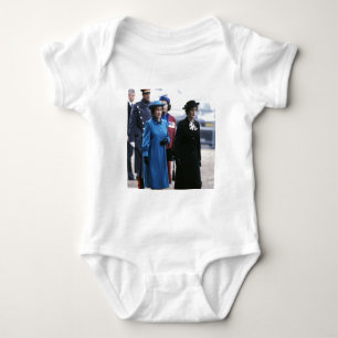 HM Queen Elizabeth II-Margaret Thatcher Baby Strampler