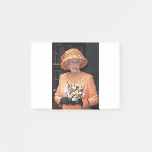 HM Queen Elizabeth II Platinum Jubilee Post-it Klebezettel (Vorderseite)