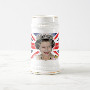 HM Queen Elizabeth II - Pro Foto Bierglas