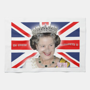 HM Queen Elizabeth II - Pro Foto Handtuch