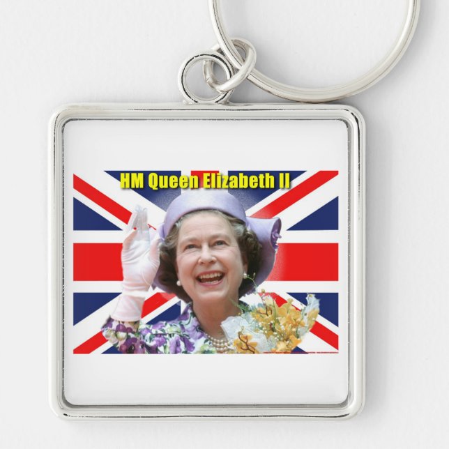 HM Queen Elizabeth II Schlüsselanhänger (Vorne)
