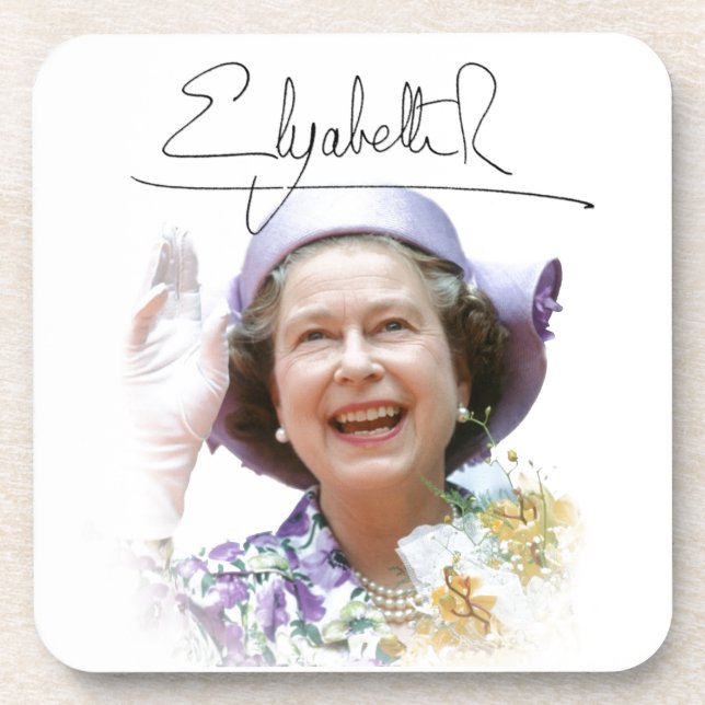 HM Queen Elizabeth II Untersetzer (Vorderseite)