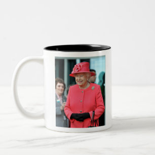 HM Queen Elizabeth II Warrington 2012 Beruflich Zweifarbige Tasse