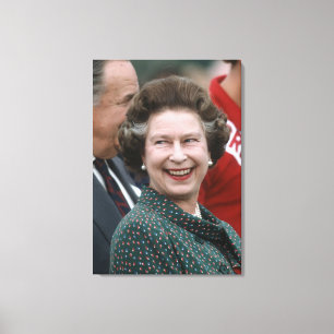 HM Queen Elizabeth II Windsor 1986 Leinwanddruck
