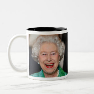 HM Queen Elizabeth II Zweifarbige Tasse