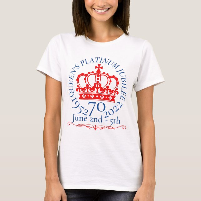 HM Queen Platinum Jubilee T-Shirt (Vorderseite)