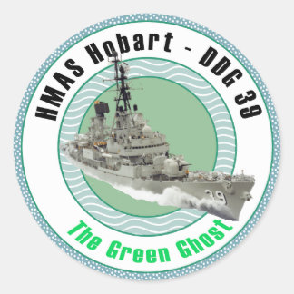 HMAS Hobart DDG 39 Runder Aufkleber