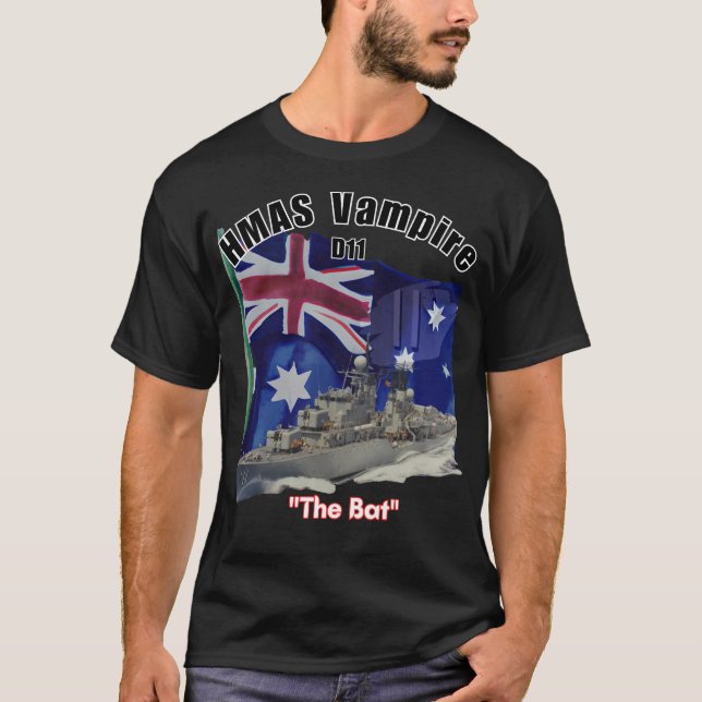 HMAS Vampire "The Bat" T-Shirt (Vorderseite)