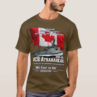 HMCS Athabaskan Royal Canadian's Veteran T-Shirt
