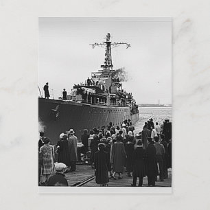 HMCS Nootka verlassend Halifax für Korea Postkarte