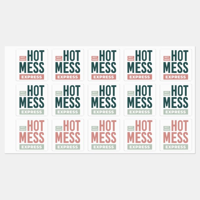 HME Waterproof Stickers Etiketten (Blatt)