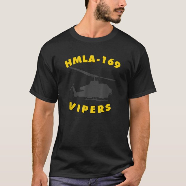 HMLA 169 Vipers Hubschrauberangriff Squadron AH 1W T-Shirt (Vorderseite)