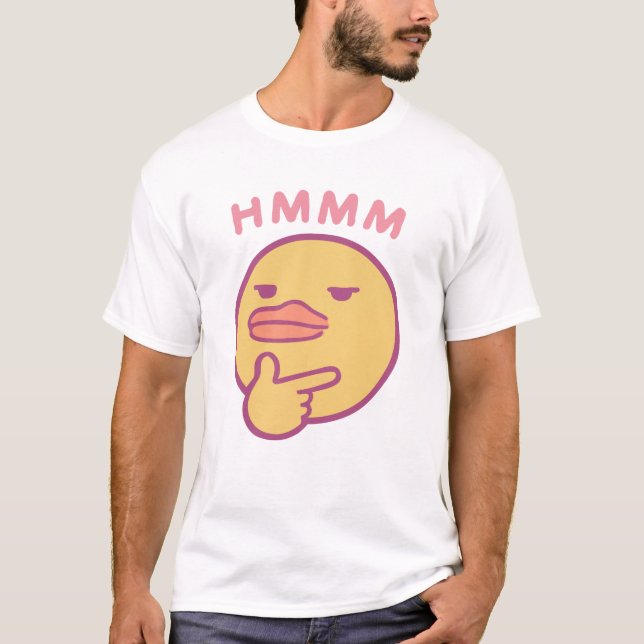 Hmmm Gesicht Aktiviert T-Shirt (Vorderseite)
