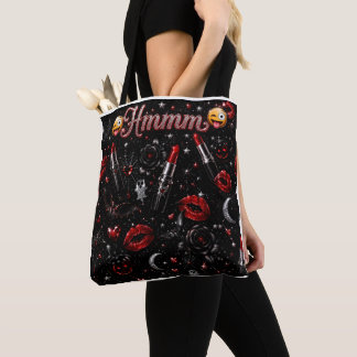 Hmmm Red Lipstick Gothic Glam Halloween Leggings