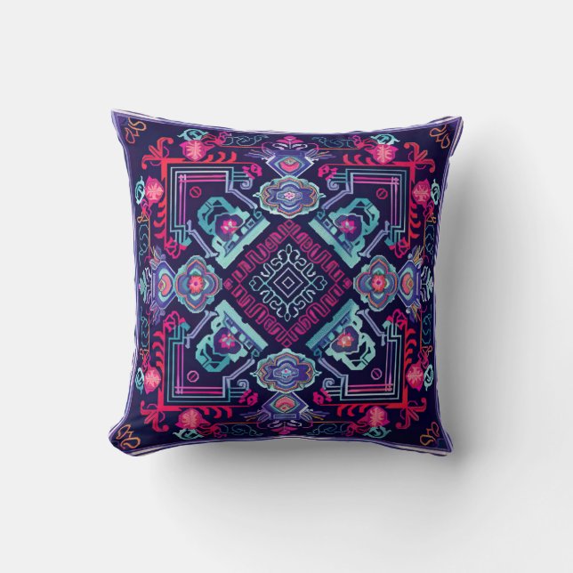 Hmong Brocade Pattern Kissen (Vorderseite)