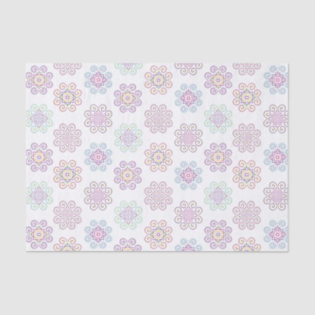 Hmong-Inspiriertes, helles Muster-Gewebepapier Seidenpapier (Vorderseite)