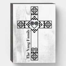 Hmong Yang Family Cross Dekoration