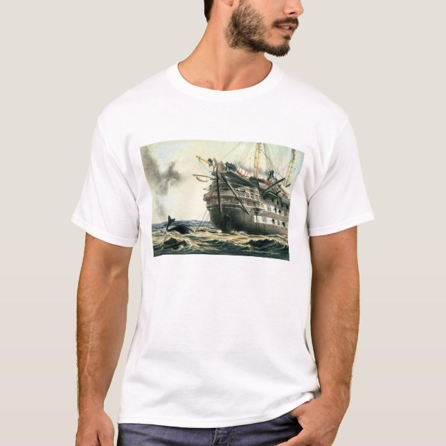 HMS Agamemnon, welches das ursprüngliche T-Shirt (Vorderseite)