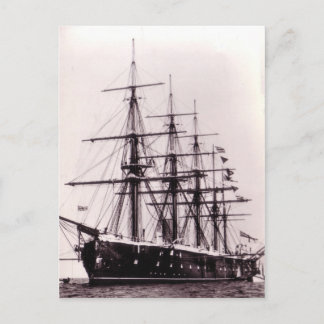 HMS Agincourt 1865 Postkarte