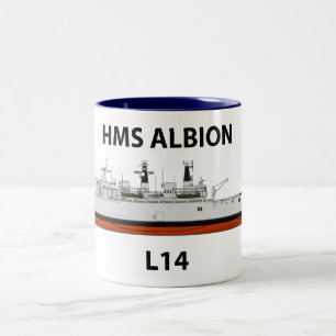 HMS Albion, orig config, Zweifarbige Tasse