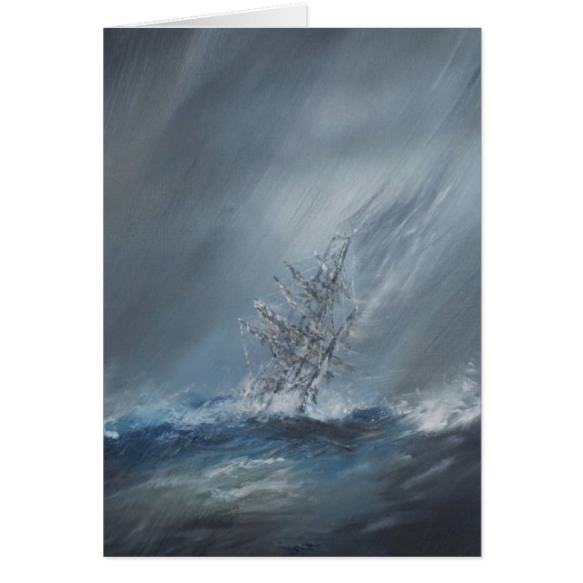 HMS-Beagle im Sturm vor Kap Horn 24. Dezember (Vorne)