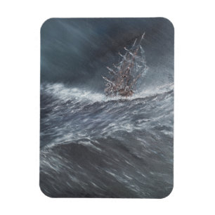 HMS-Beagle im Sturm vor Kap Horn Magnet