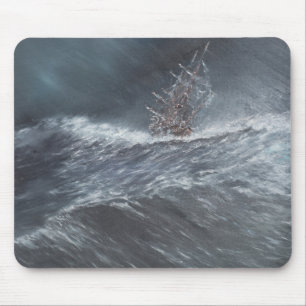 HMS-Beagle in einem Sturm vor Kap Hoorn Mousepad