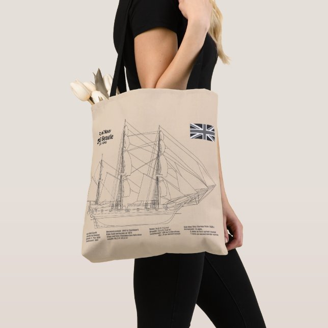 HMS Beagle Tall Ship Blueprint SD (Von Nahem)
