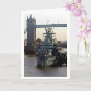 HMS Belfast an der Themse, London Karte