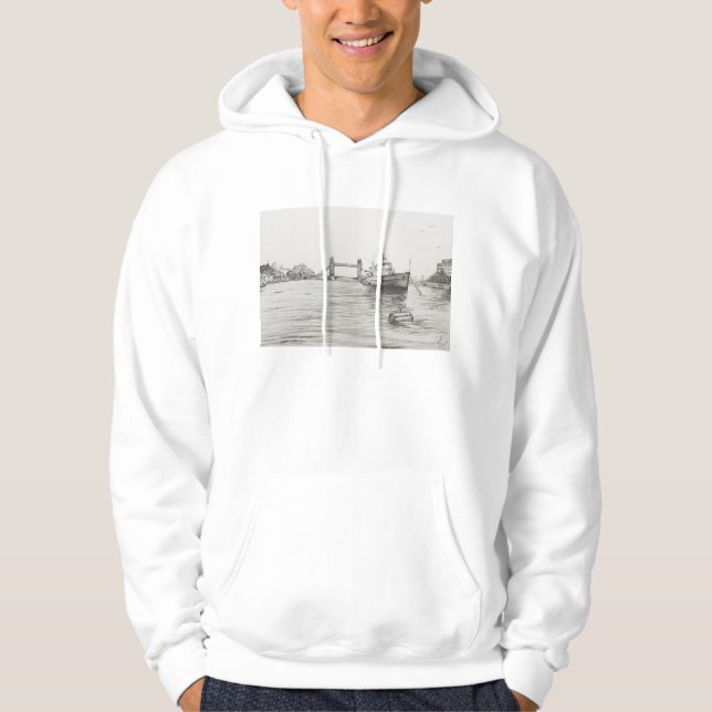 HMS Belfast auf der Themse London.2006 Hoodie (Vorderseite)