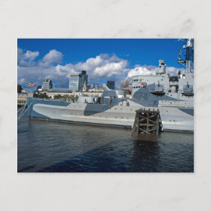 HMS Belfast London Postkarte