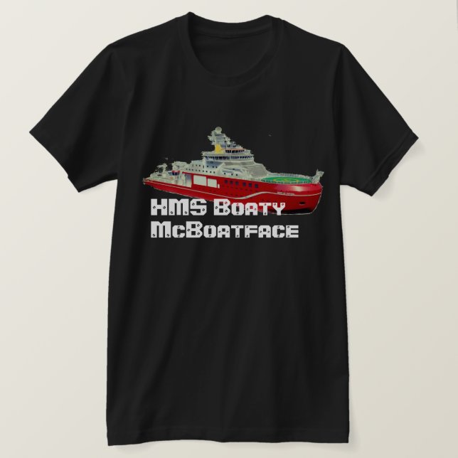 HMS Boaty McBoatface T-Shirt (Design vorne)