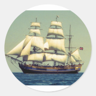 HMS Bounty Runder Aufkleber
