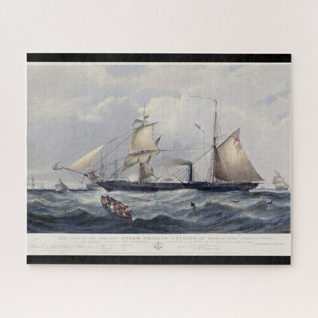 HMS Cyclops Fregatte 1839 Puzzle (Horizontal)