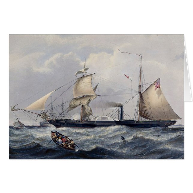 HMS Cyclops Frigate 1839 (Vorderseite (Horizontal))